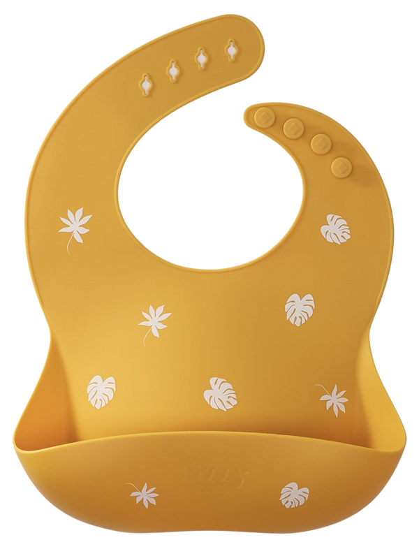 Baby Silicone Bib (Tropical Mustard)