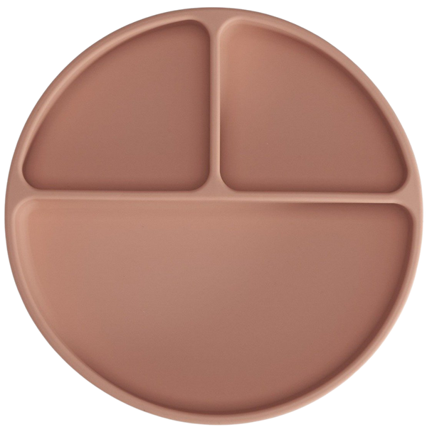 Silicone Suction Plate (Muted Pink)