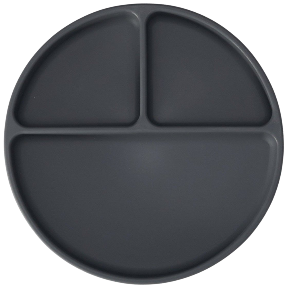 Silicone Suction Plate (Dark Grey)