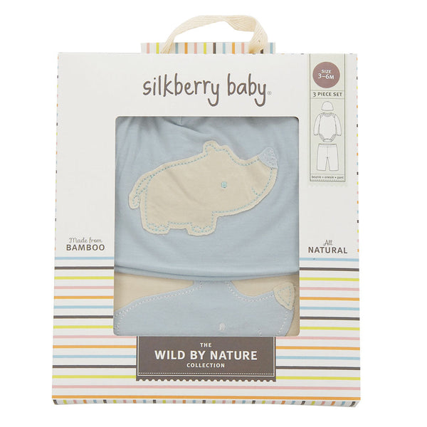 Bamboo Baby Gift Set (Sea Breeze/Rhino)