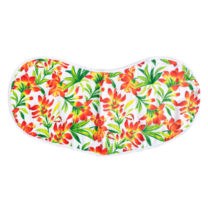 GiftSet: Prairie Fire Baby Muslin Swaddle Blanket and Burp Cloth/Bib Combo