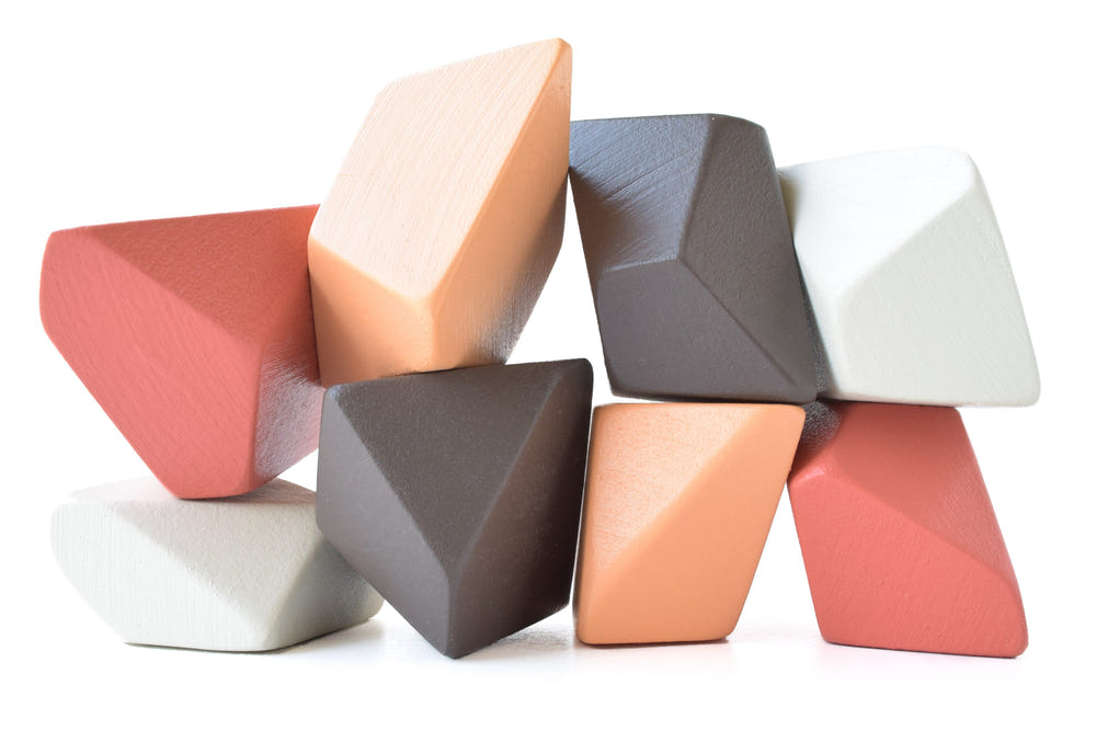 Ginger Set of 16 for early learning and sensory play, featuring colorful, engaging shapes for babies.