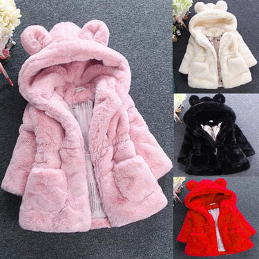 Girl's Fur Coat | For Autumn and Winter - # BAAA61110014 & GIAA21210034