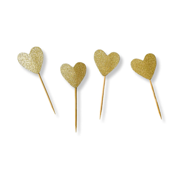 Gold Heart Topper
