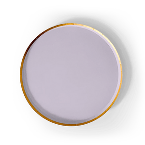 Gold Light Pink Paper Plate (8pcs)