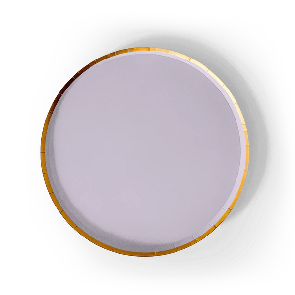 Gold Light Pink Paper Plate (8pcs)