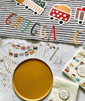Gold Matte Paper Party Plate (8pcs)
