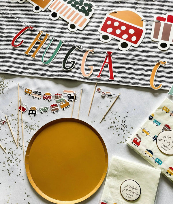 Gold Matte Paper Party Plate (8pcs)