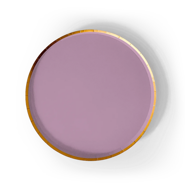 Gold Pink Paper Plate (8pcs)