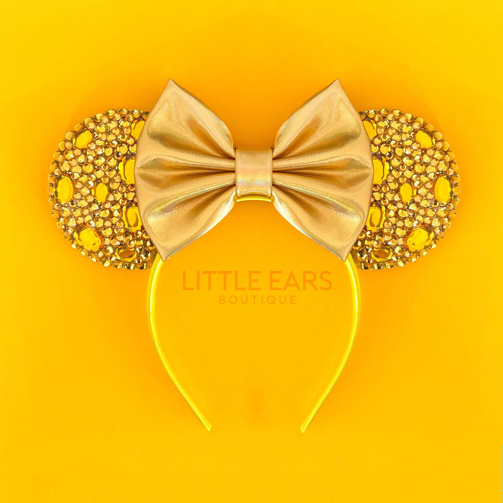 Gold Sparkle Mickey Ears