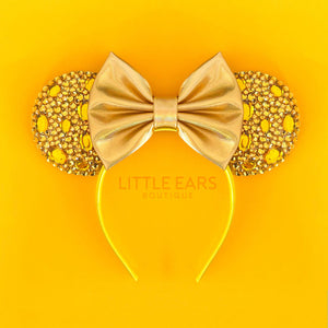 Gold Sparkle Mickey Ears