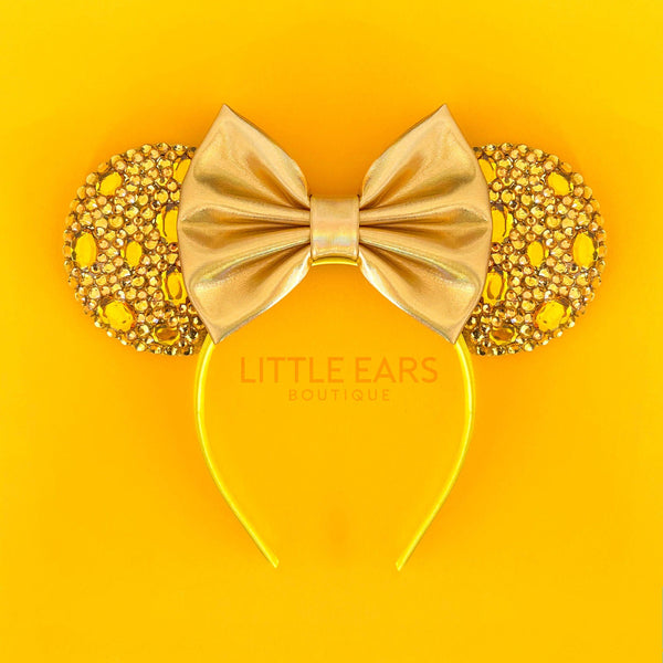 Gold Sparkle Mickey Ears