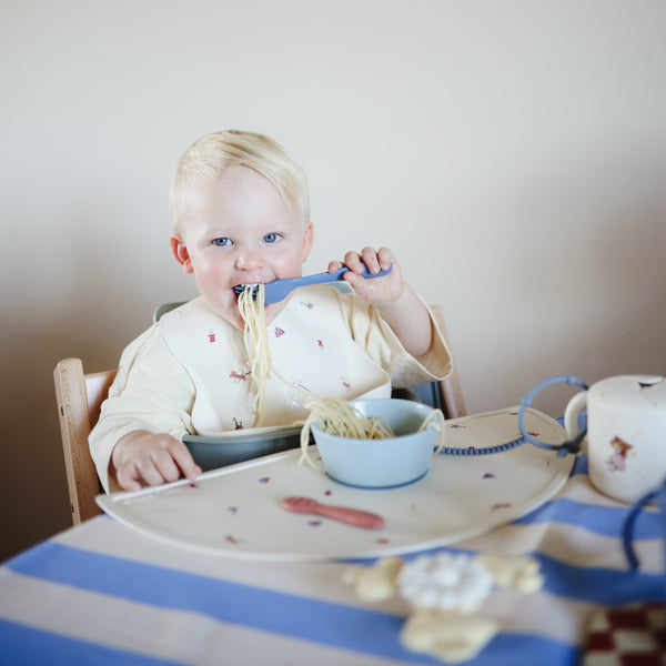 Mushie Silicone Suction Bowl for Babies Learning to Feed