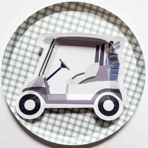 Premium Gingham Green Plate (12pcs)