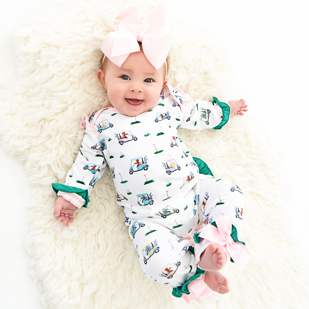 Girls Fairway Golf Romper - MOOGCO Baby