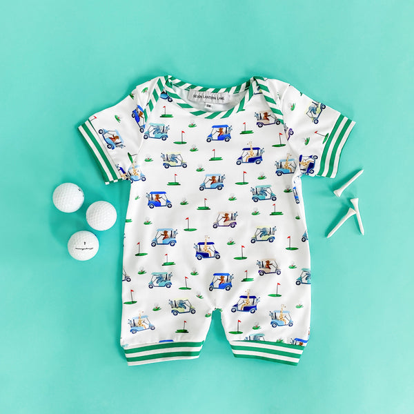 Boys Fairway Shortie Golf Romper