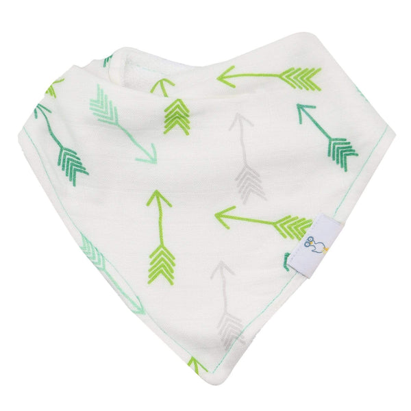 Brother and Arrows 2 Pack Muslin & Terry Cloth Bib Set