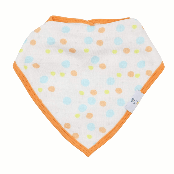 Circles and Trains 2 Pack Muslin & Terry Cloth Bib Set
