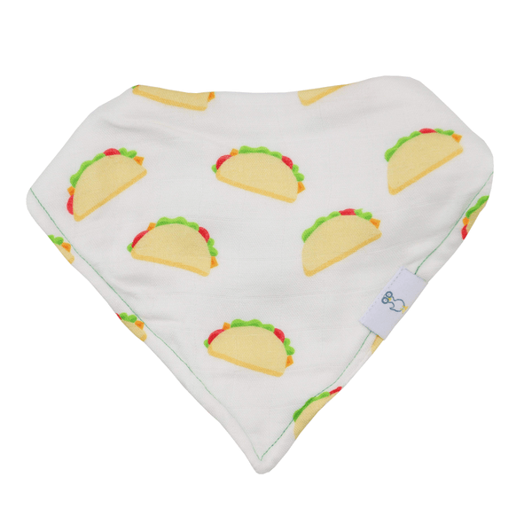 Taco Tuesday and Taco 2 Pack Muslin & Terry Cloth Bib Set