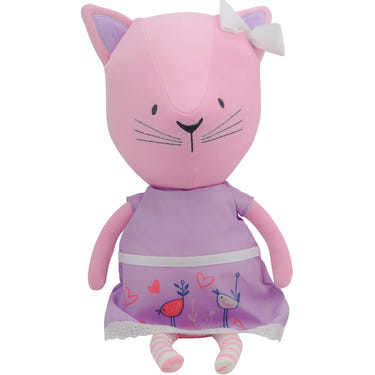 Lucy Kitty Plush Doll in a cute dress, perfect for cuddles and playtime. Ideal gift for babies and toddlers.