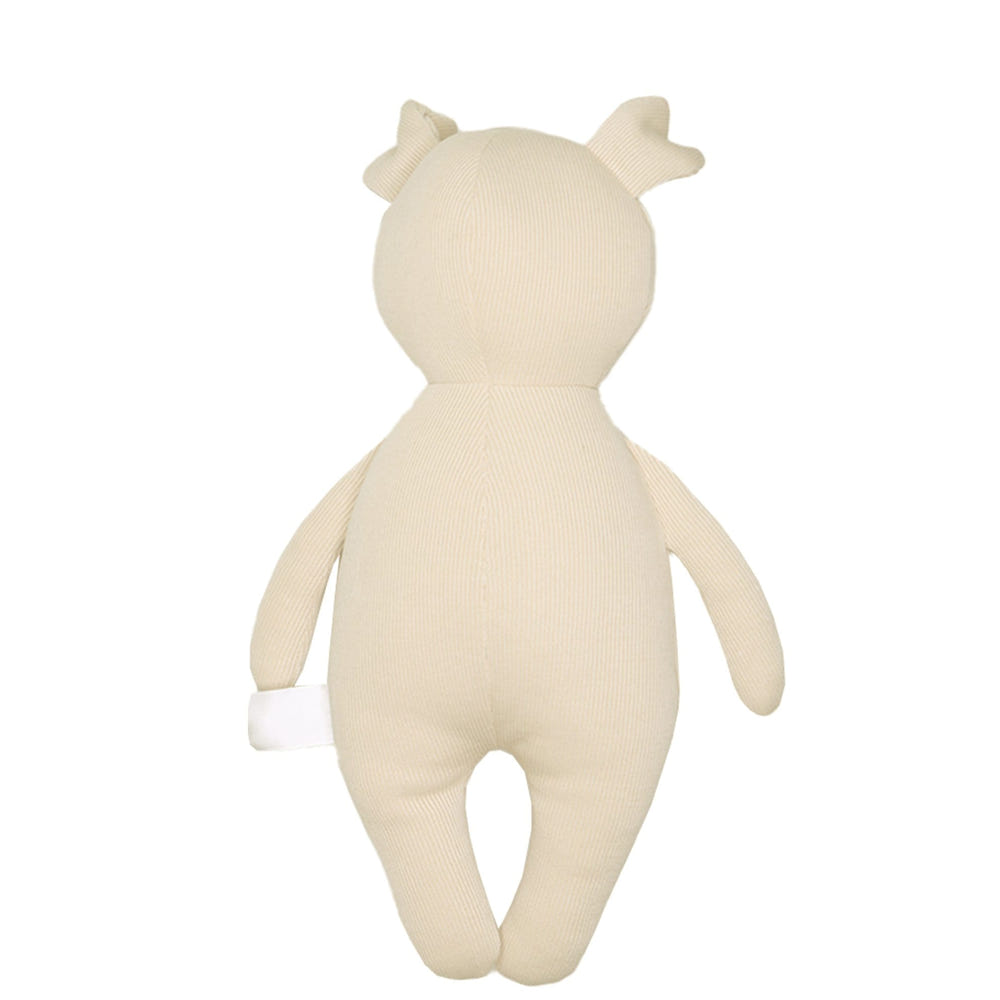 Soft Puppy Knit Plush toy for babies, perfect for cuddling and comfort.