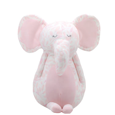 Poppy Elephant Pink Super Soft Plush Toy - Adorable printed plush for babies, perfect for cuddles and playtime.