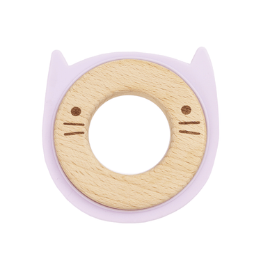 Lavender Animal Teether Wooden + Silicone