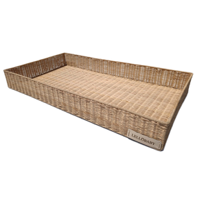 LELLobaby™ X Hampton BABY Rattan Wicker Changing Tray Premier - Stylish and functional baby changing solution.