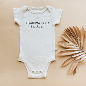 Grandma is my Bestie Organic Baby Bodysuit
