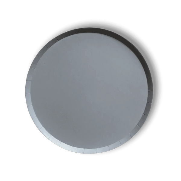 Gray Blue Paper Party Plate (8pcs)