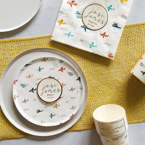 Gray Paper Party Plate (8pcs)