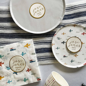Gray Paper Party Plate (8pcs)