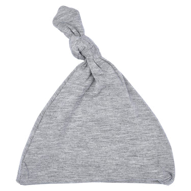 Gray Knotted Newborn Hat