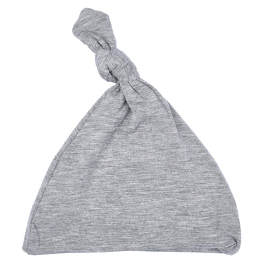 Gray Knotted Newborn Hat