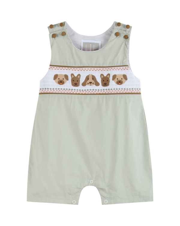Green Dog Smocked Jon Jon