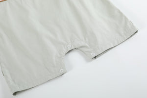 Green Dog Smocked Shortalls