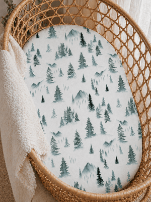 Green Forest Bamboo Changing Pad Cover