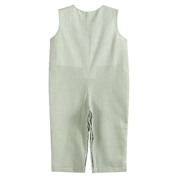 Green Gingham Pumpkin Overalls