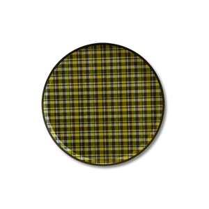 Green Plaid Dessert Party Plate (8pcs)