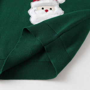 Green Santa Christmas Sweater