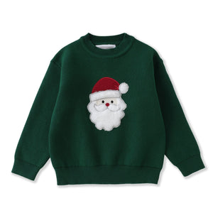 Green Santa Christmas Sweater