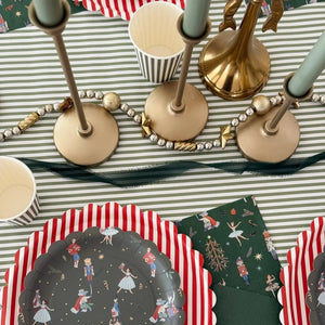 Green Christmas Nutcracker Dinner Napkins (24pcs)