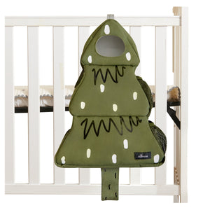 Cozy Buddy Crib Organizer for baby essentials, stylish and functional crib accessory for nursery organization.