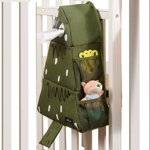 Cozy Buddy Crib Organizer in angle view, perfect for keeping baby essentials tidy and accessible in the nursery.