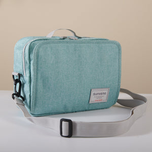 Stylish diaper changing bag in angle 12 view, perfect for on-the-go parents.