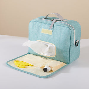 Stylish diaper changing bag in angle 16, perfect for parents on the go with ample storage for baby essentials.