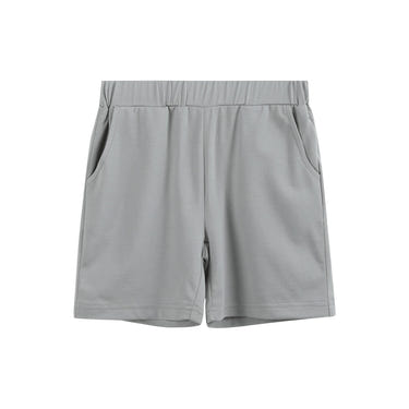 Grey boys' pocket shorts for comfortable and stylish playtime. Perfect for warm weather adventures.