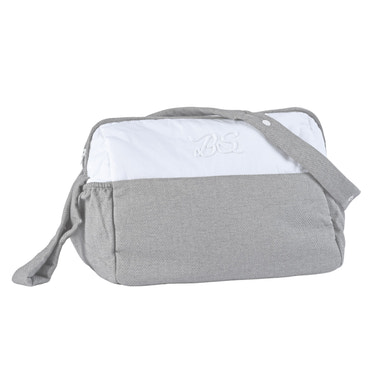 MON BEAU TROUSSEAU | Boys White & Grey Changing Bag - MOOGCO Baby
