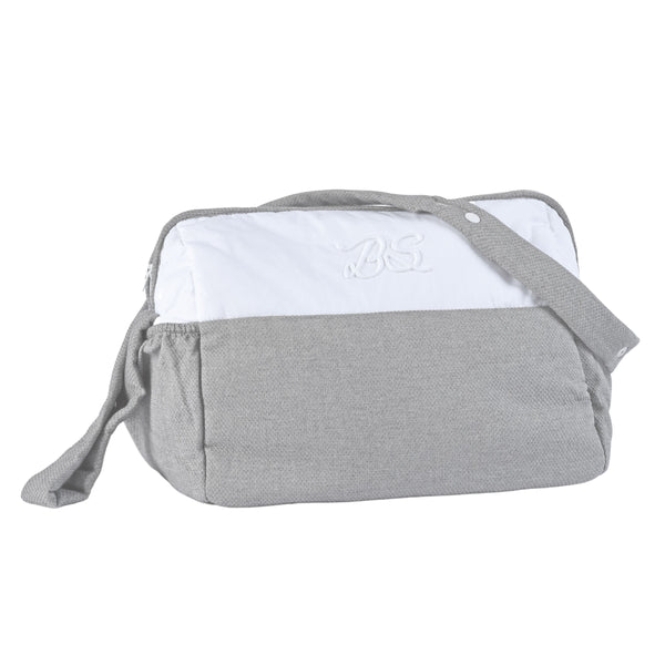 MON BEAU TROUSSEAU | Boys White & Grey Changing Bag