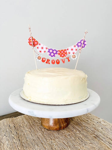 Groovy Cake Banner